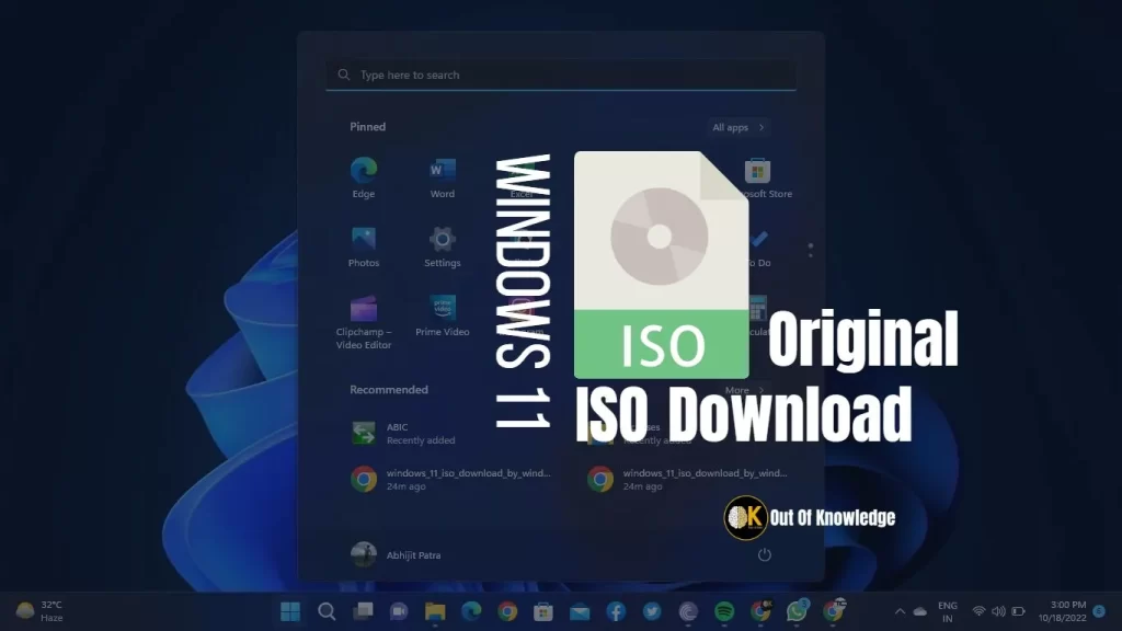 How to download Original Windows 11 iso?